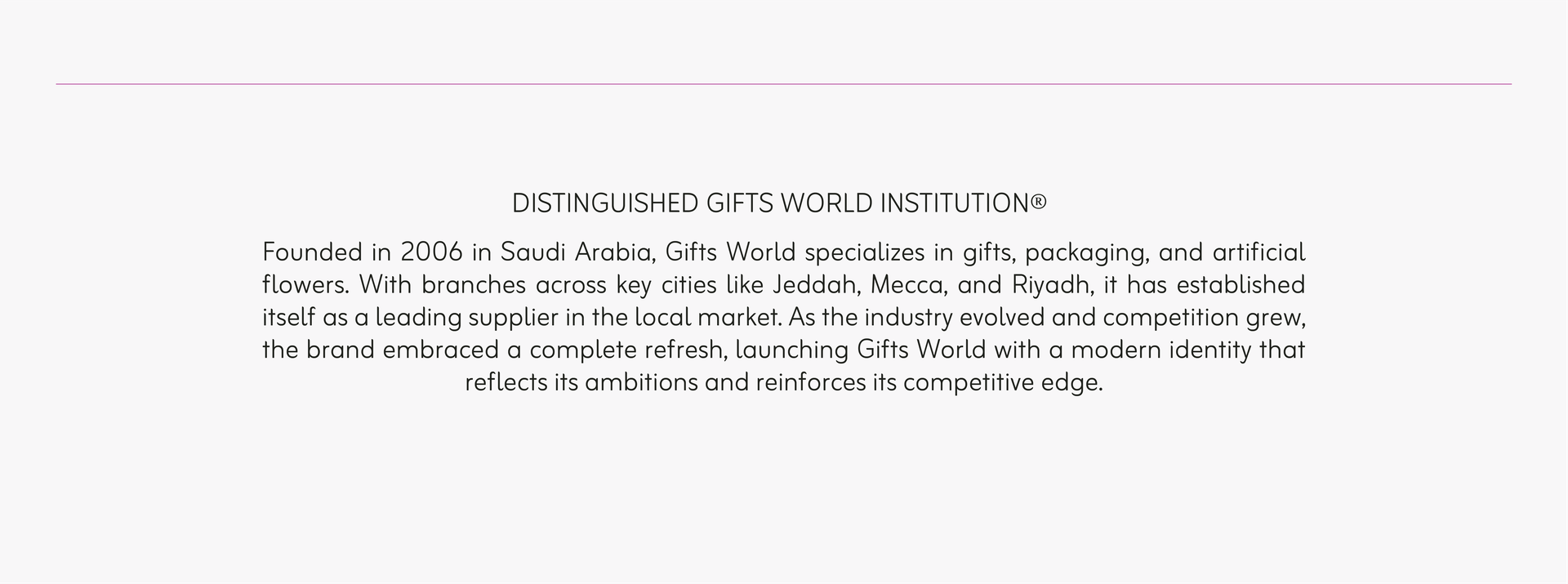 Gifts World Brand Strategy &amp; Identity Design