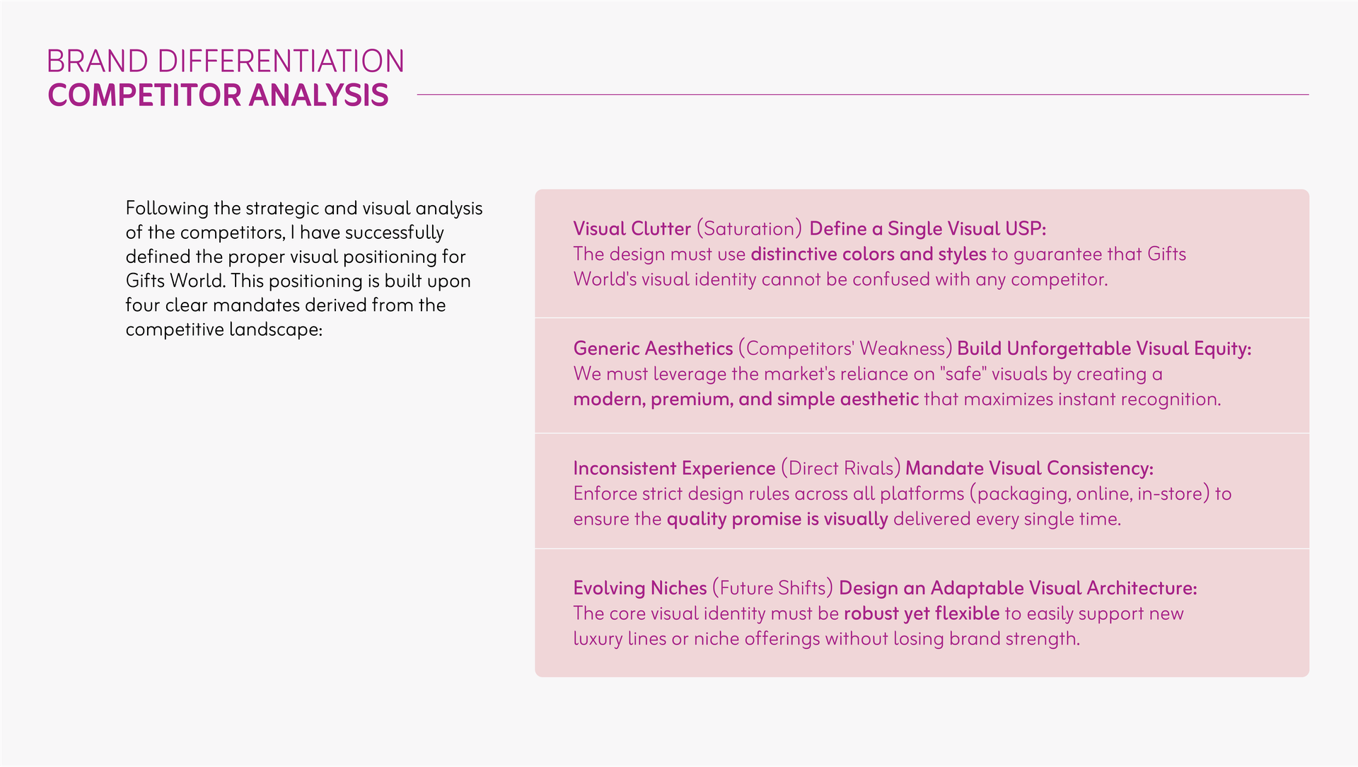 Gifts World Brand Strategy &amp; Identity Design