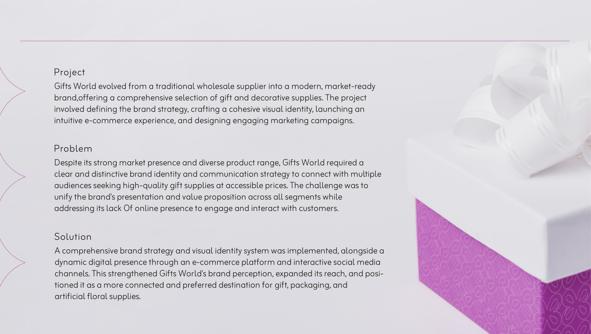 Gifts World Brand Strategy &amp; Identity Design